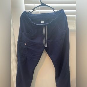Navy figs scrub pants M